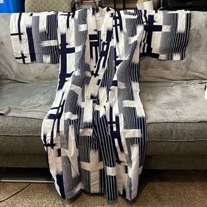 Blue and White Summer Yukata Kimono